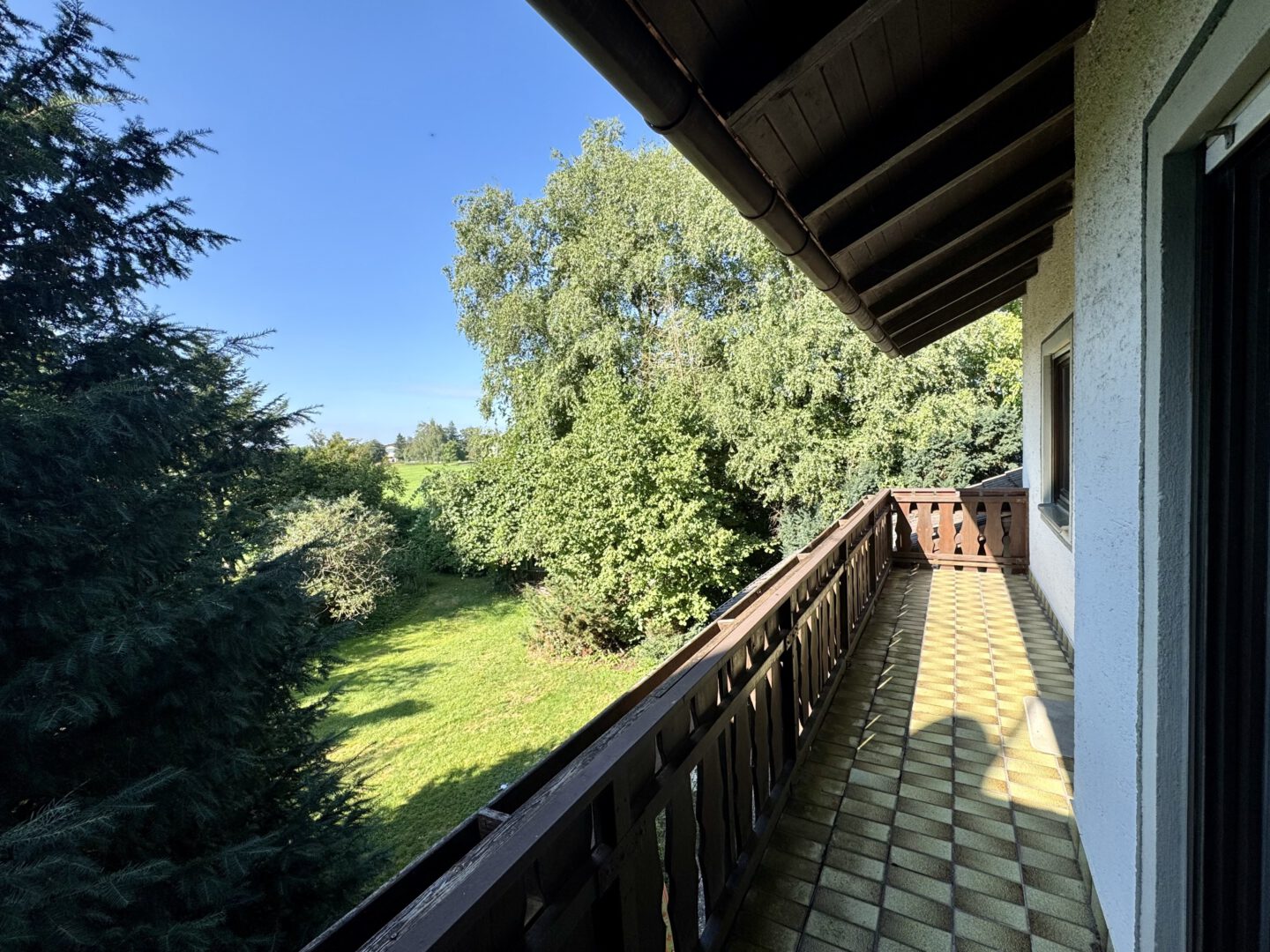 Blick vom Balkon