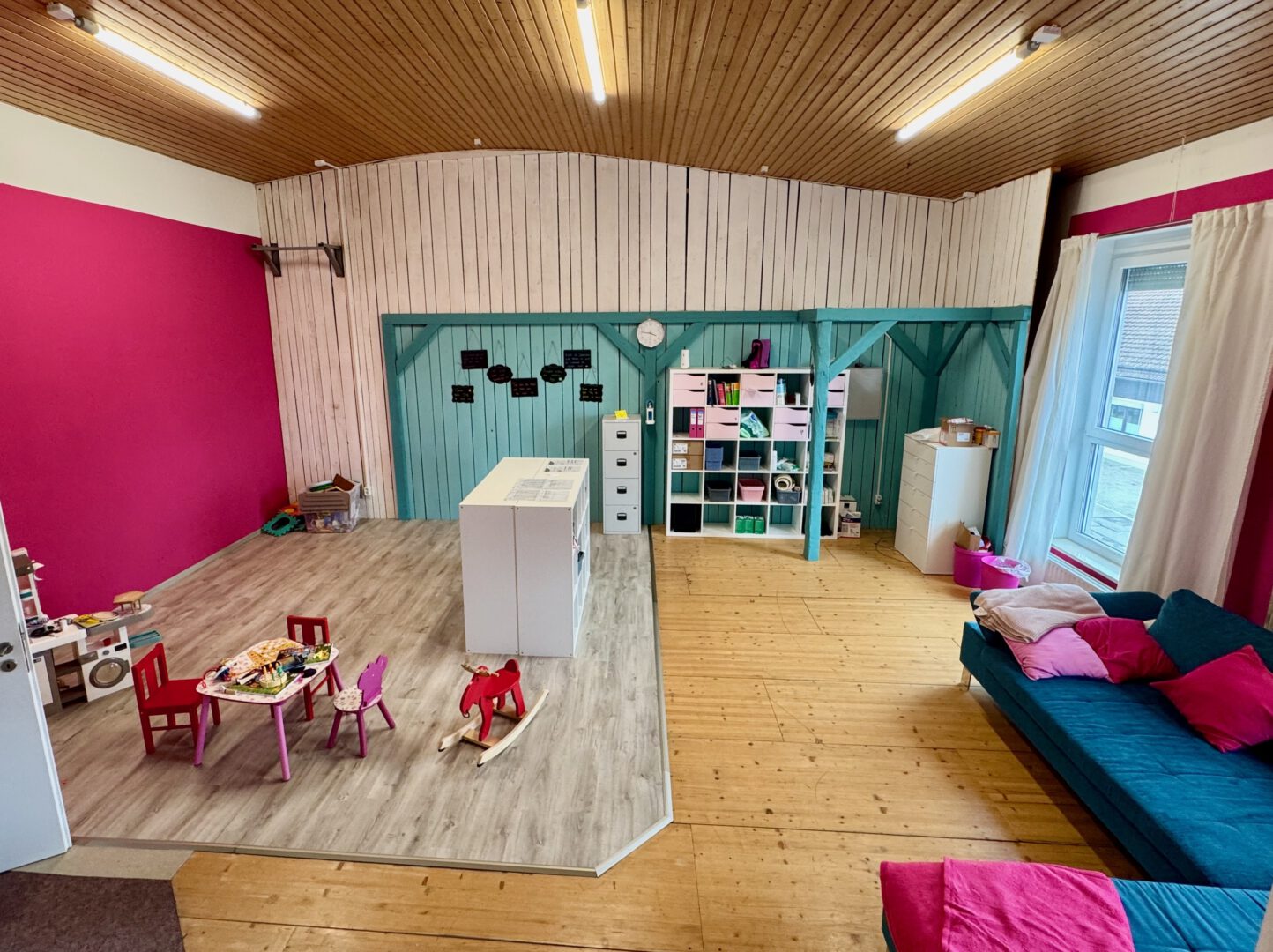 Hohe Räume im Dachgeschoss