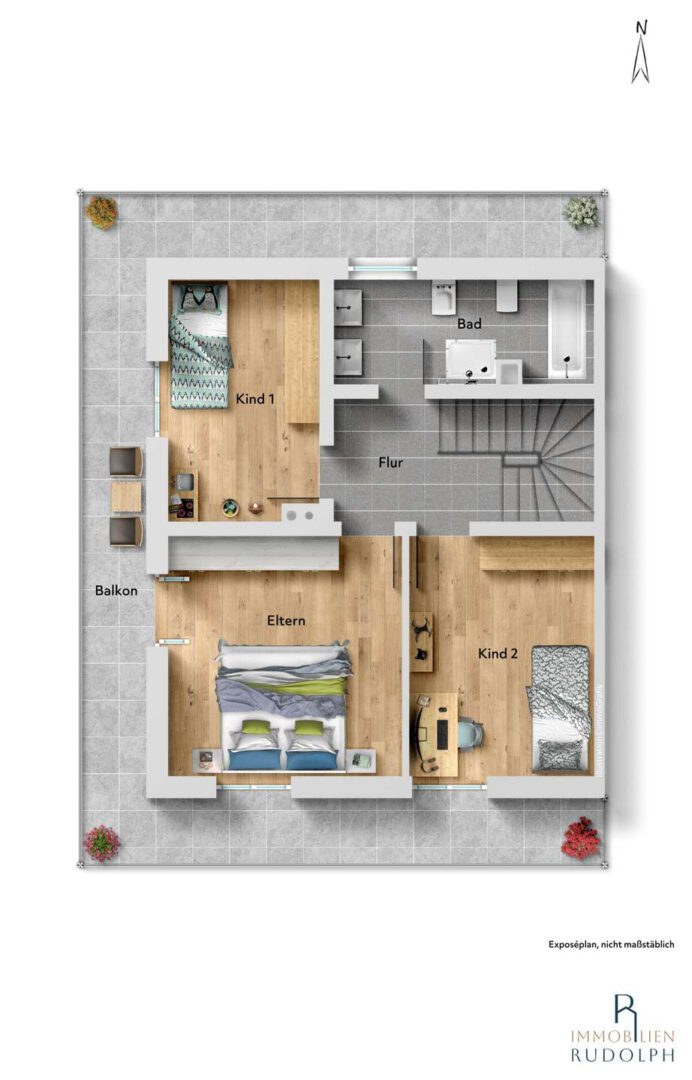 schematischer Grundriss OG