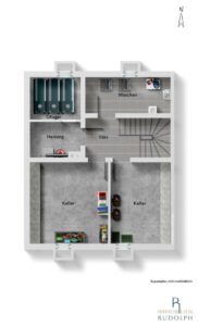 schematischer Grundriss Keller