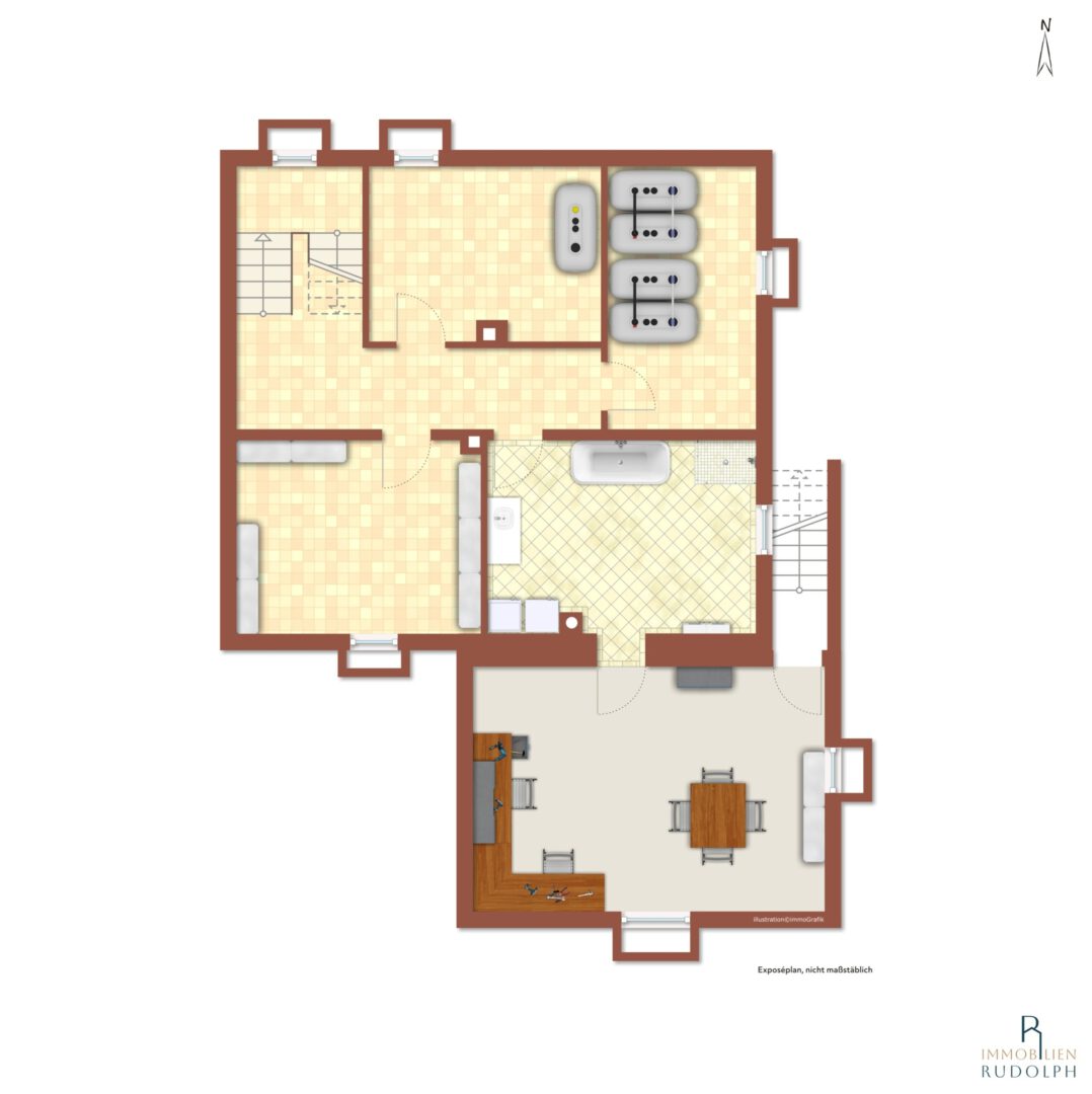 schematischer Grundriss Keller
