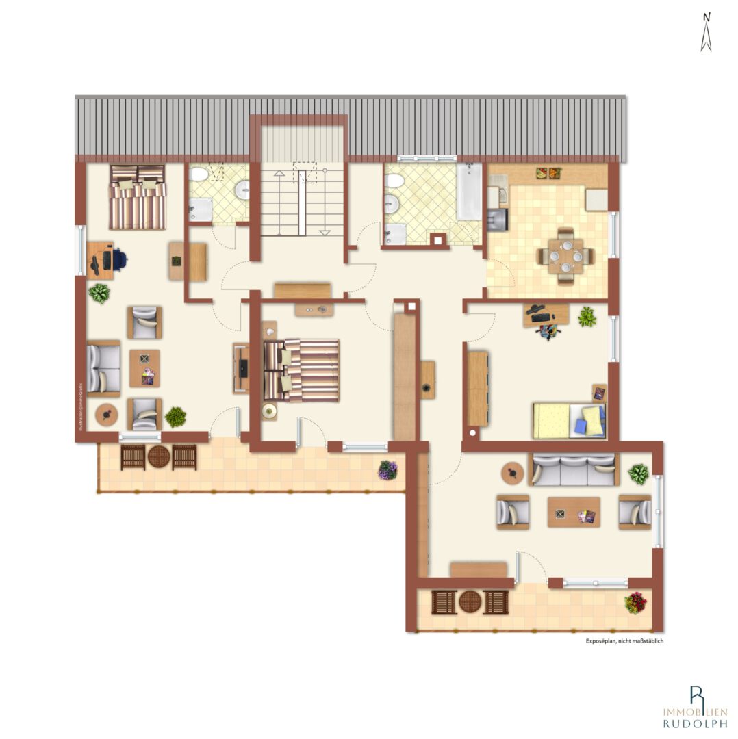 schematischer Grundriss OG