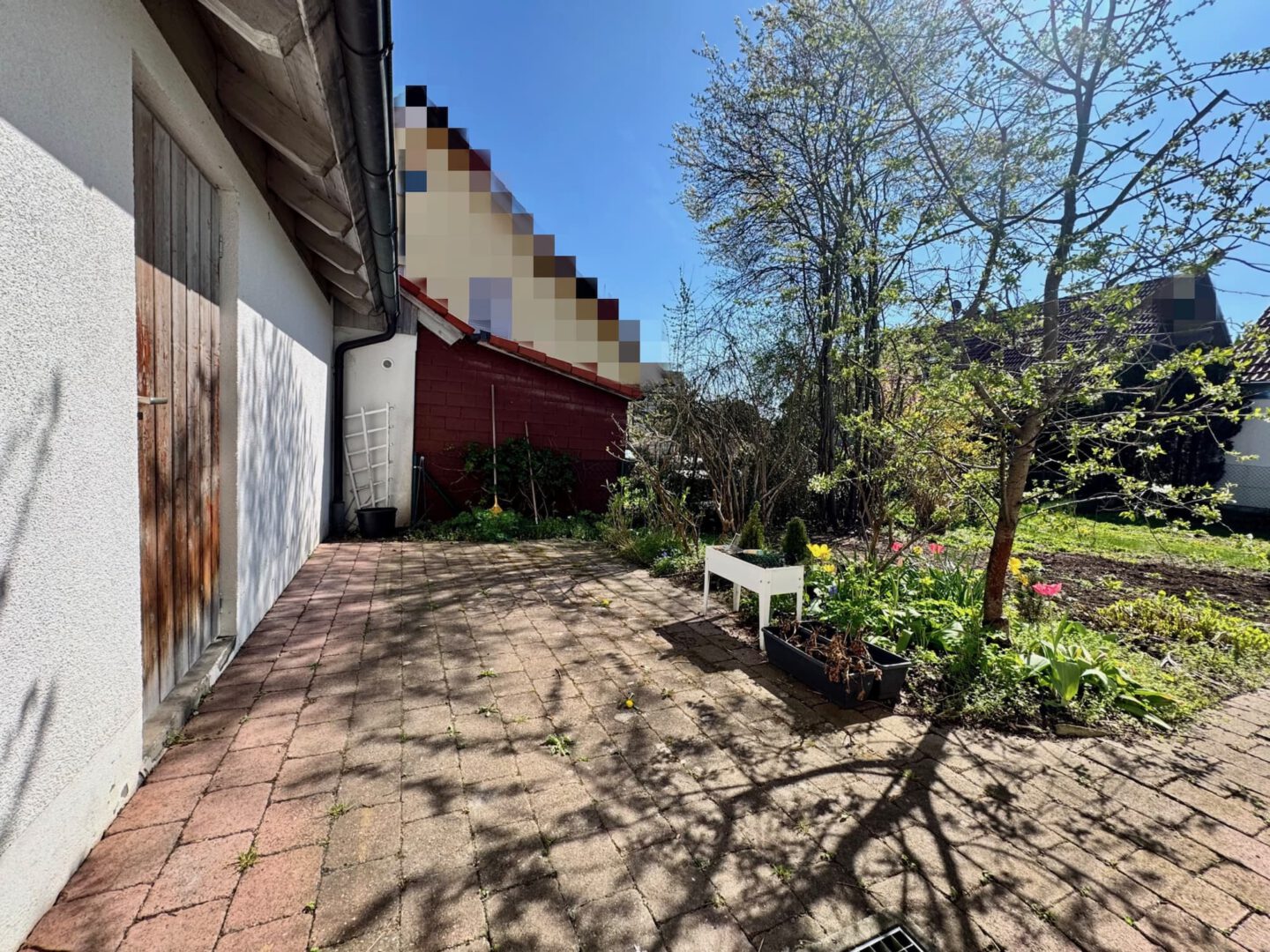 Eine von zwei Terrassen