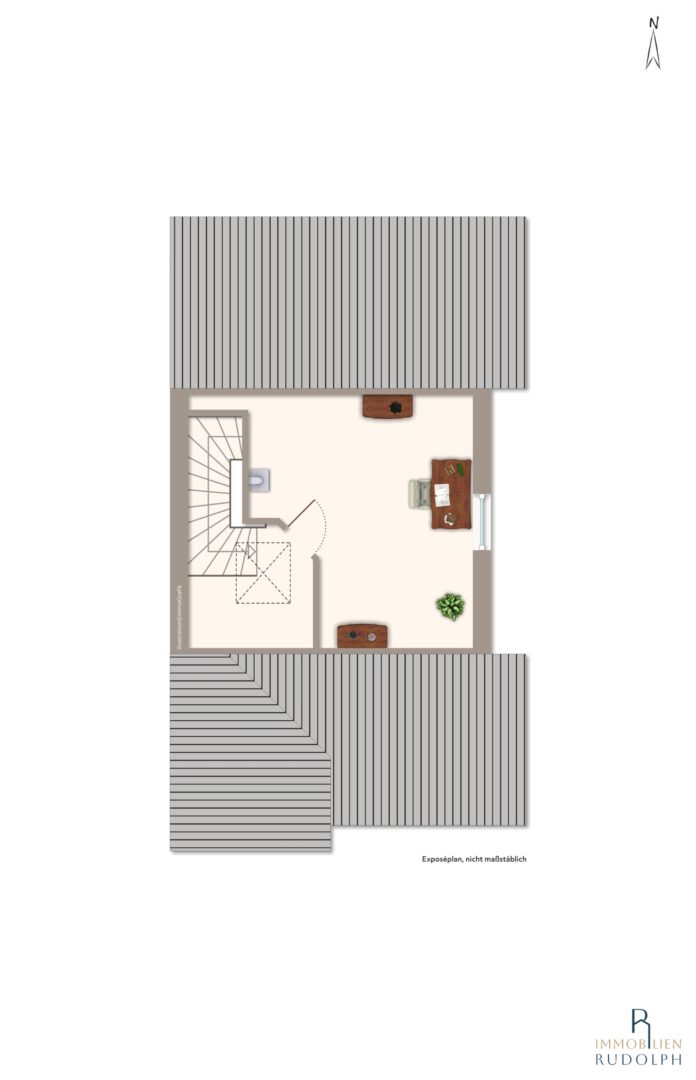 schematischer Grundriss Dachspitz