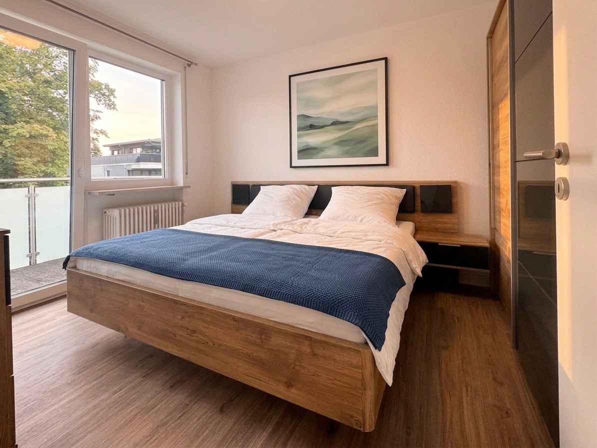 Schlafzimmer Richtung Osten